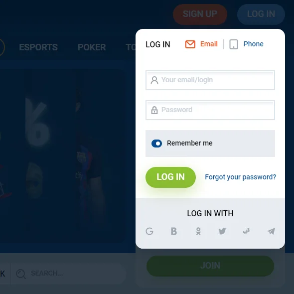 Log In Your Mostbet Account
